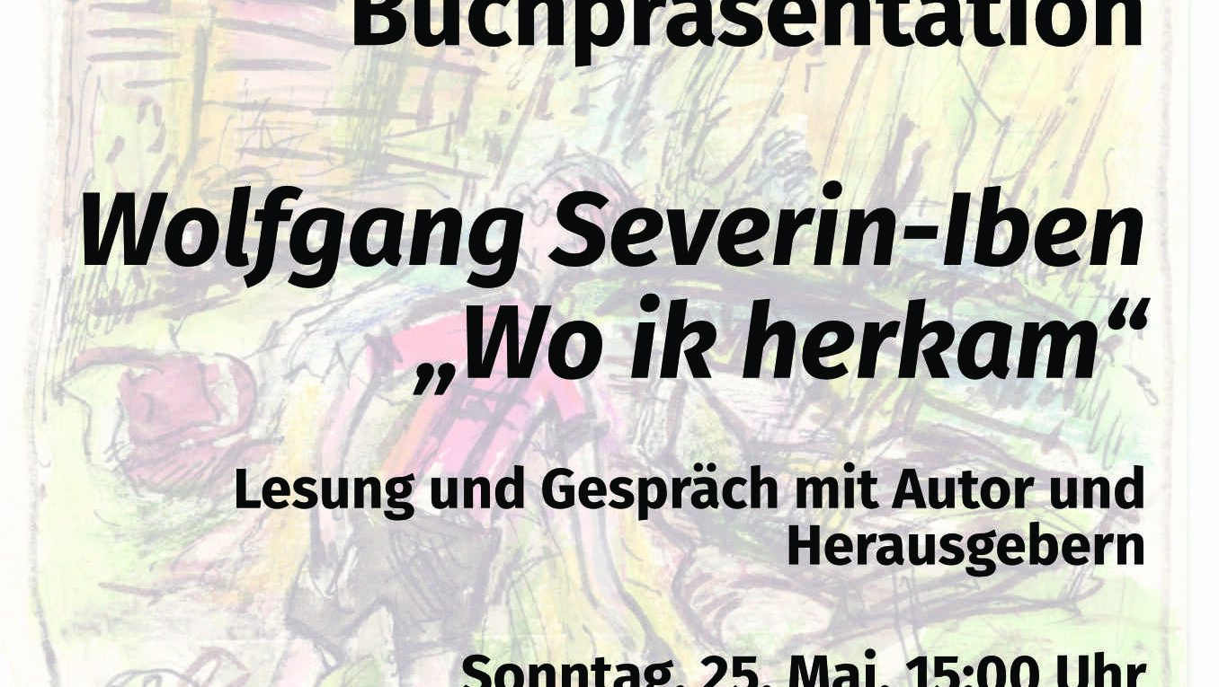 Plakat zur Buchvorstellung von Wolfgang Severin-Iben